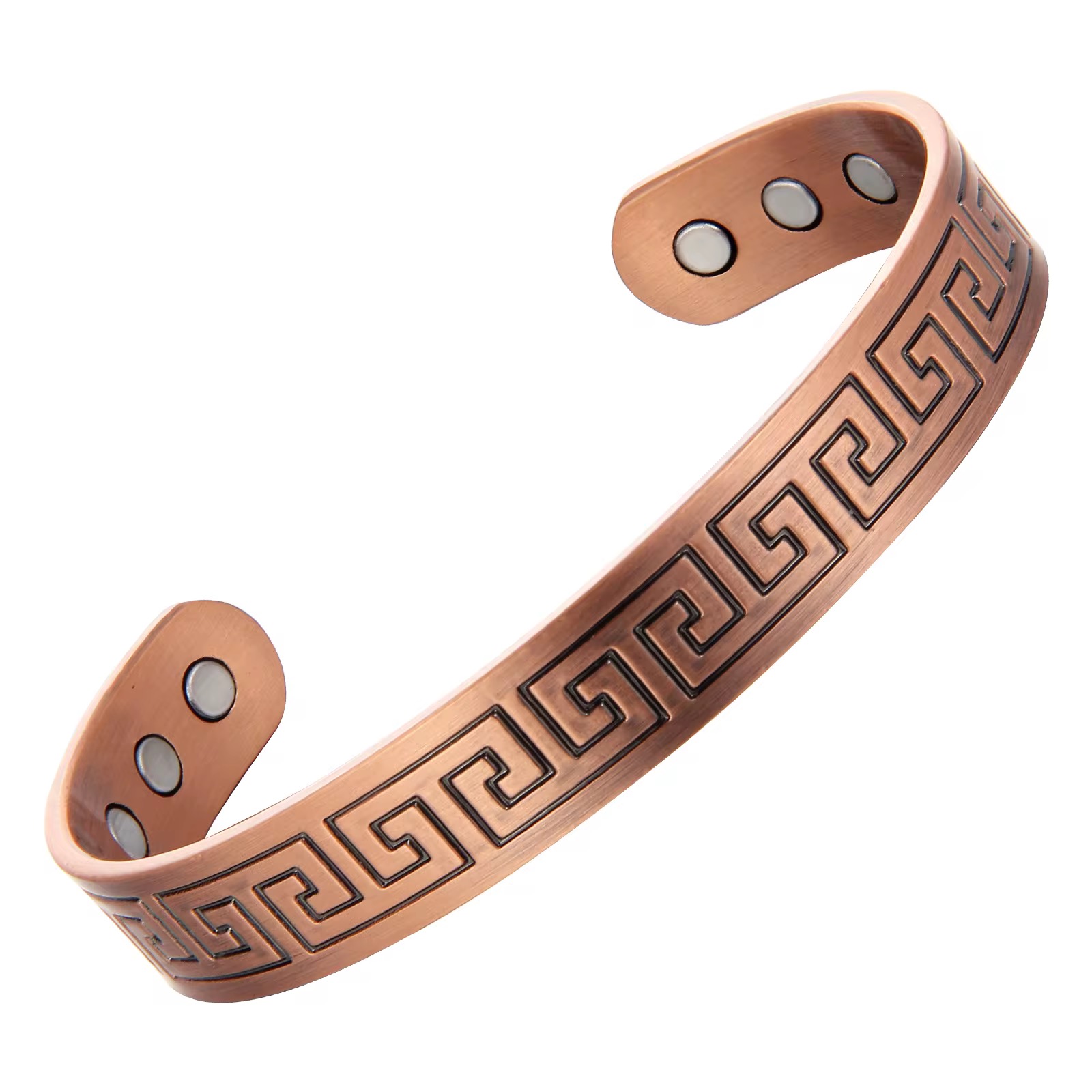 Celtic Bangle Bracelet with Magnets, Copper Bracelets #Copper-B035
