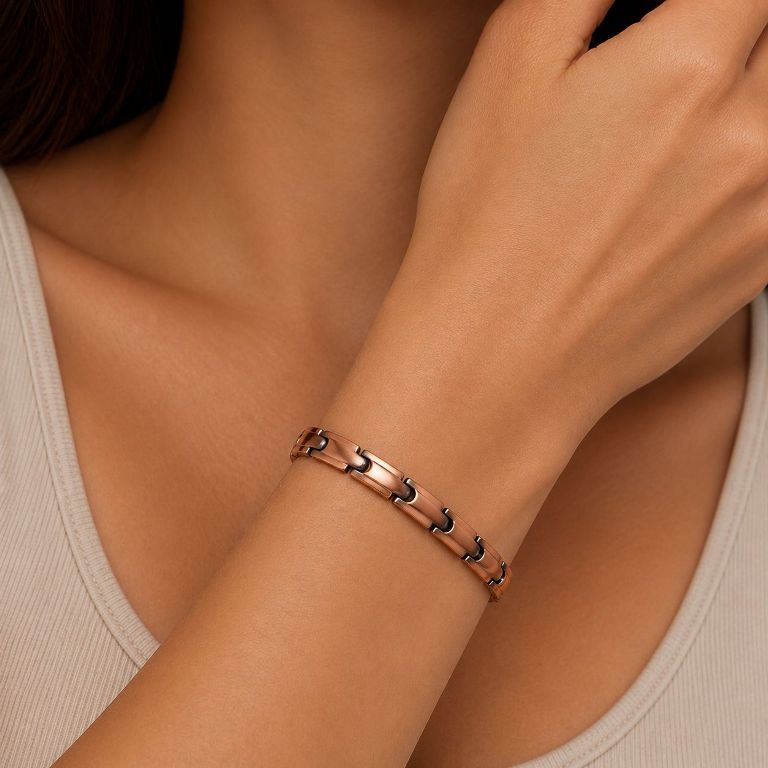 Slim Solid Copper Magnetic Bracelet