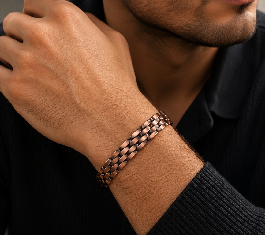 Unisex Copper Link Magnetic Bracelet
