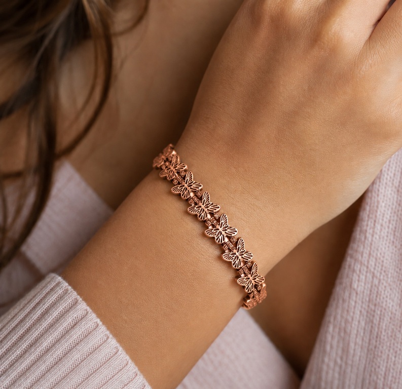 Butterfly Copper Magnetic Bracelet for Women