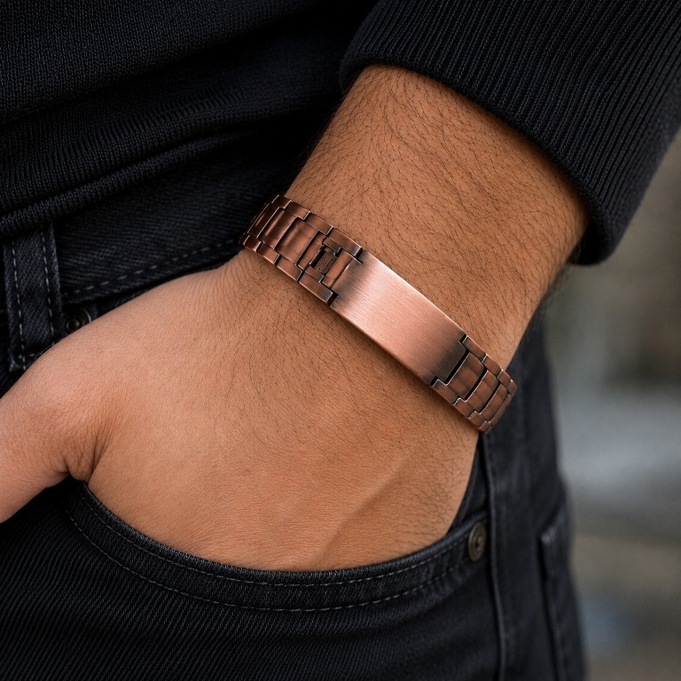 Engravable Magnetic Copper Bracelet
