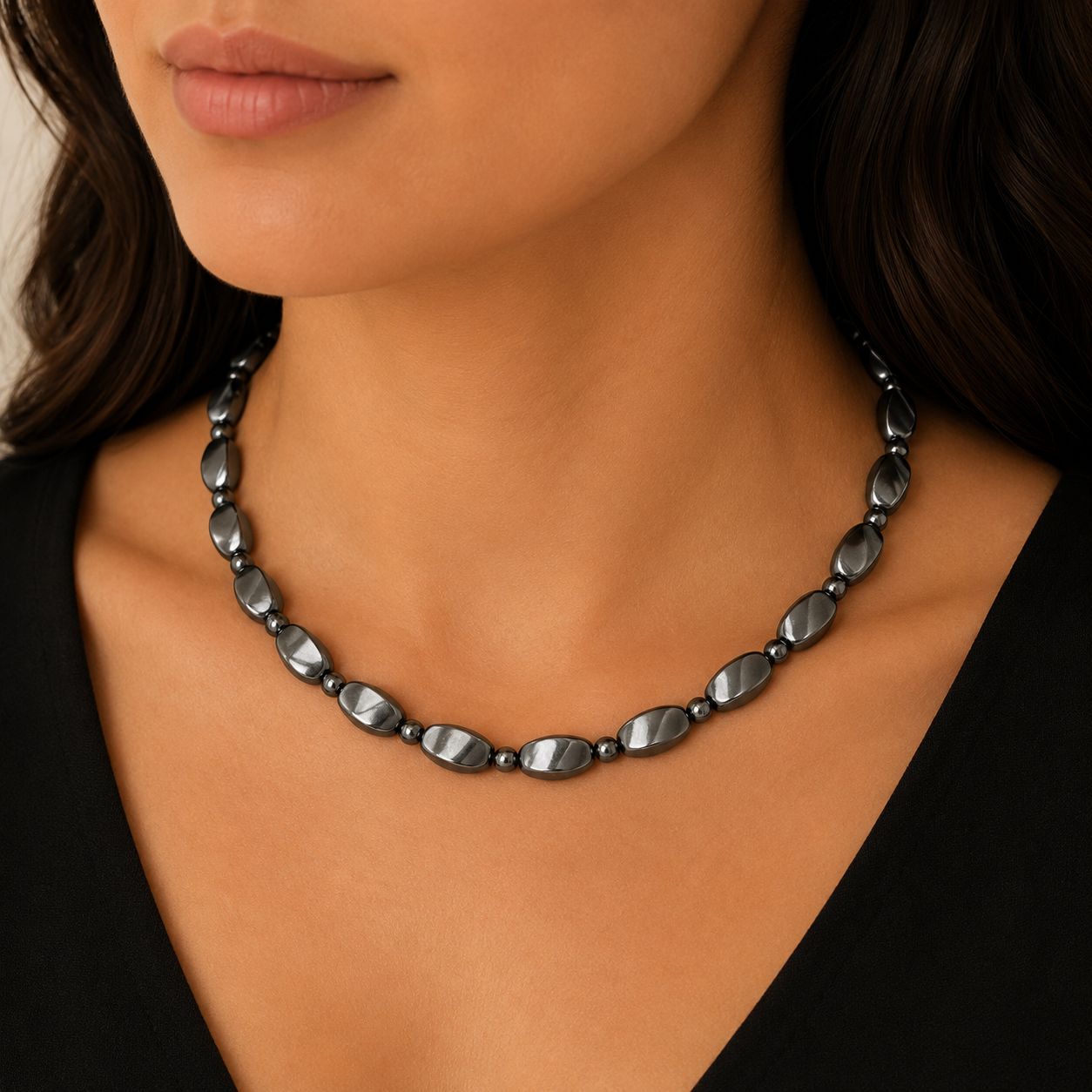 Hematite Magnetic Necklace