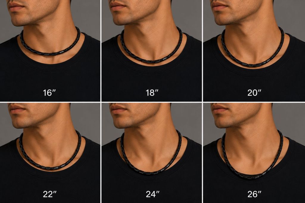 Handmade to fit Heavy Tube Magnetic Necklace with Secure Magnetic Clasp
