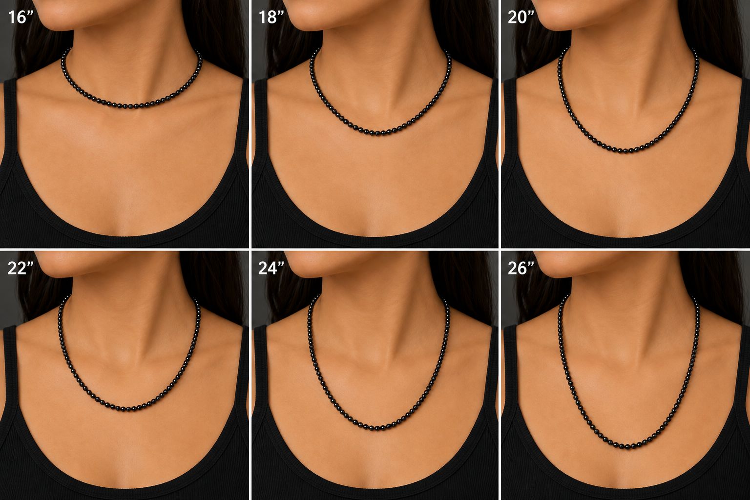 Energy Custom-Made Magnetic Necklace Plain 4mm Hematite Magnetic Beads