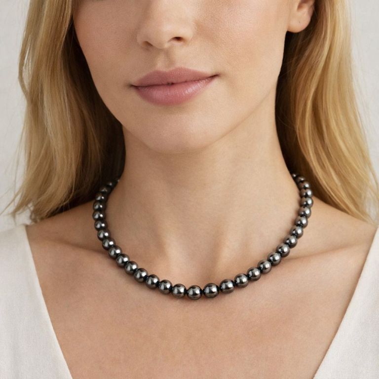 Plain 8mm Hematite Magnetic Necklace for Men and Women Necklace