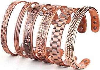 Copper Bangles with Magnets