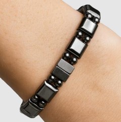 Hand-Crafted Beaded Hematite Magnetic Bracelets, Custom-Made Men and Women Magnetic Therapy Bracelets