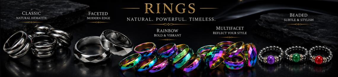 Hematite Rings