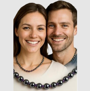 Men's, Women's Magnetic Beaded Necklaces, Made in USA Hematite Magnetic Necklaces