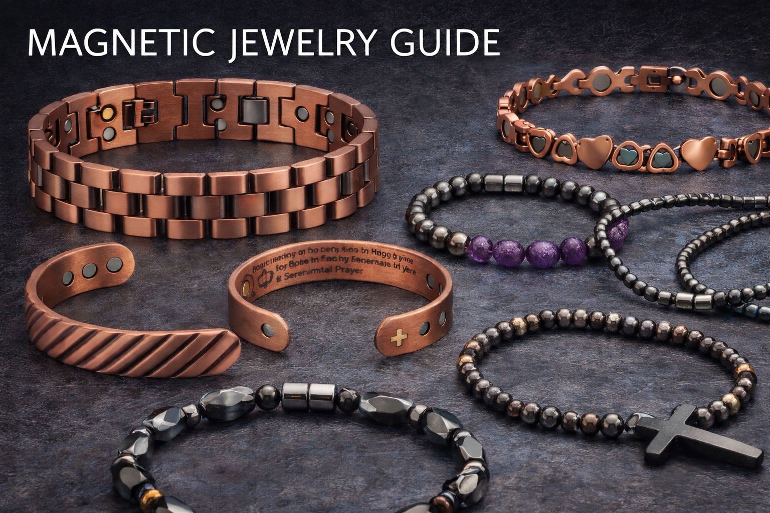 Magnetic Jewelry Guide for Copper, Hematite Magnetic Bracelets and Necklaces