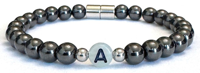 Glow in The Dark Custom Magnetic Initial Personalized Bracelet MHB-006G