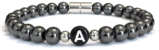 Custom Made Magnetic Initial Personalized Bracelet for Men and Women MHB-006