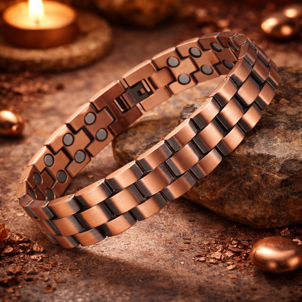 Pure Copper Magnetic Bracelet for Men & Women | Wellness Gift #CMB001A