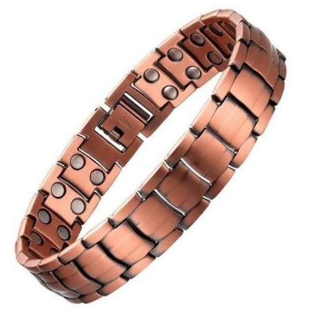 15mm Wide Copper Magnetic Bracelet, Copper Link Bracelets with Magnets #CMB004