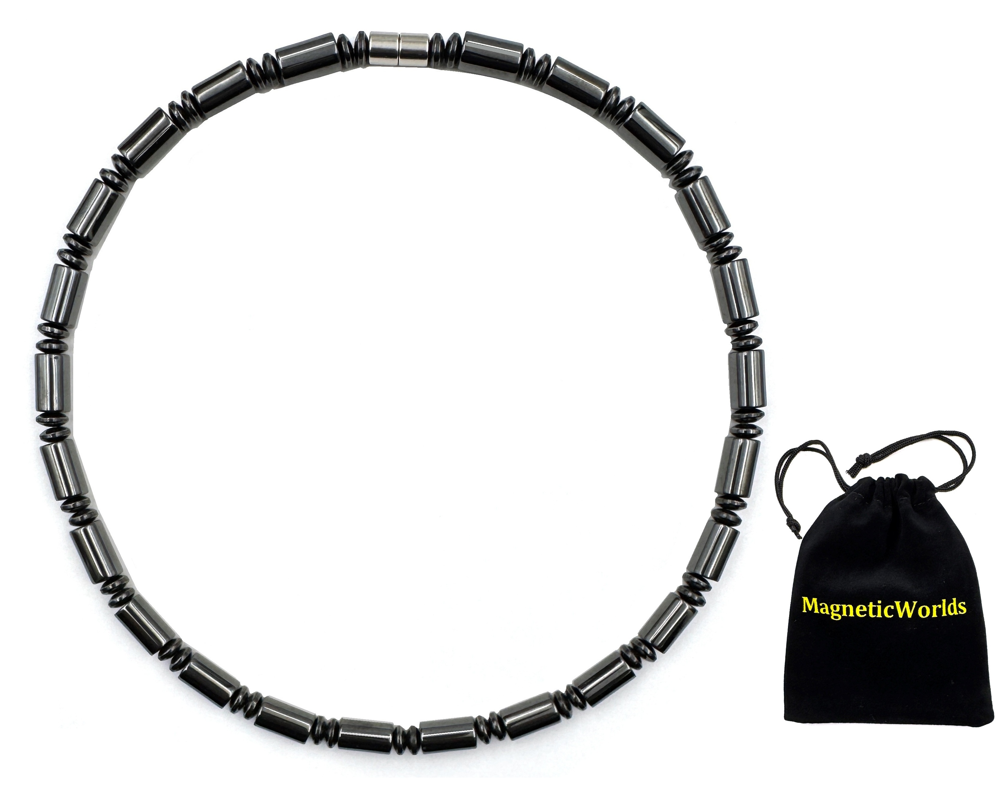 Heavy Tube Magnetic Necklace for Men and Women #MHN-436