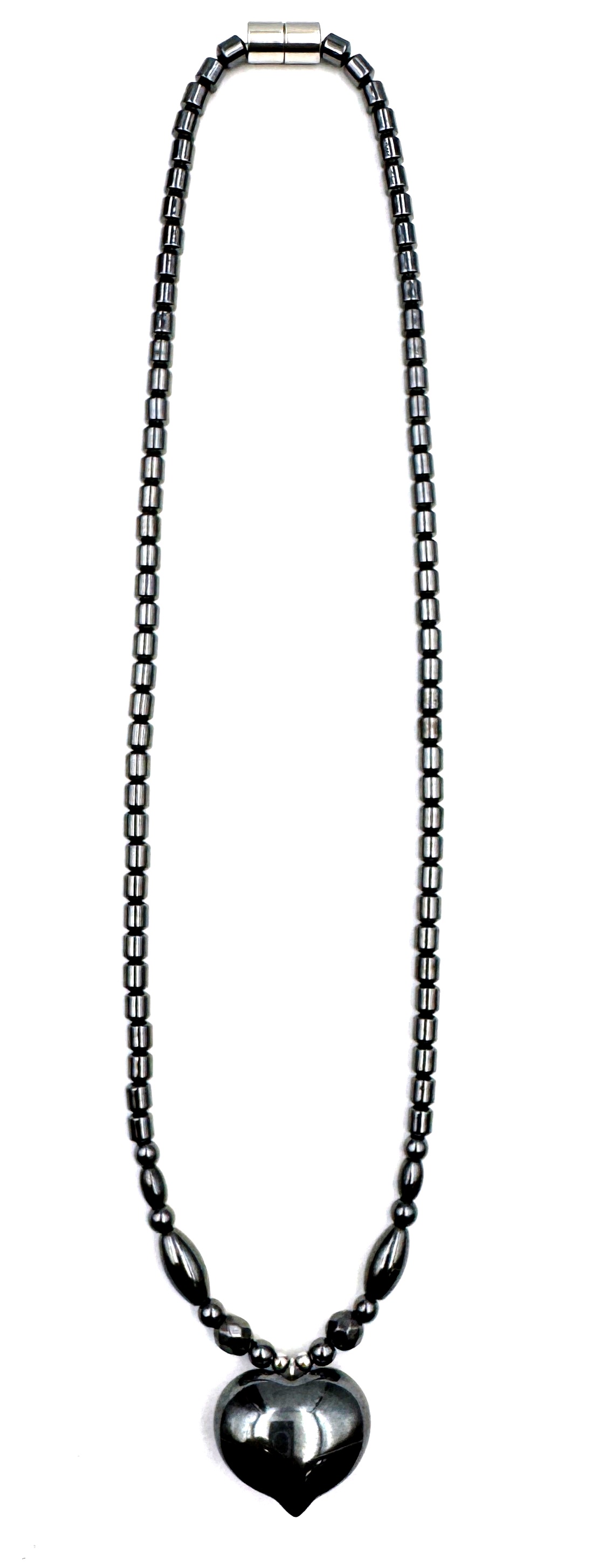 Hematite Heart Magnetic Necklace Heart Necklaces #MHN448