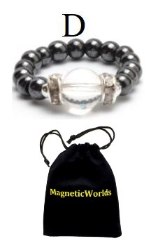 Crystal Hematite Magnetic Ring with Neodymium Magnetic Beads #MBR-101CL